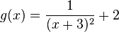 g(x)=\frac{1}{(x+3)^2}+2