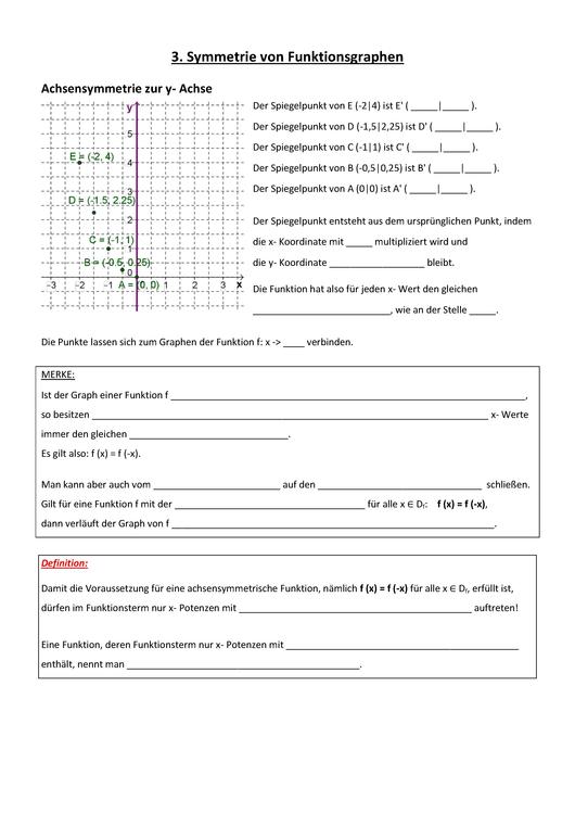 Datei:AB Symmetrie von Funktionsgraphen.pdf