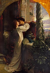 A painting of Romeo and Juliet, depicting the famous balcony scene.jpg
